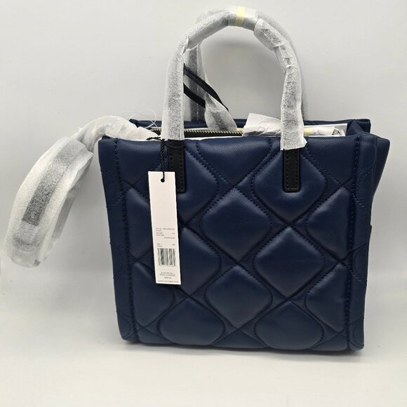 Marc Jacobs Mini Grind Quilted Leather Azure Blue - Picture 2 of 8